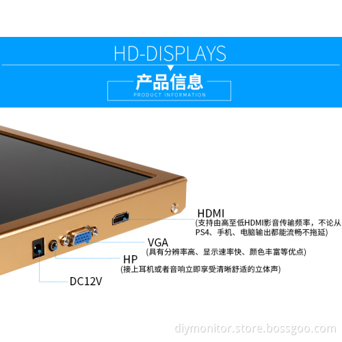 TLT116B 11.6-inch portable test monitor HDMI PS3 PS4 xbox360 game raspberry PI monitor 1080p